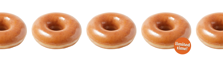 Pumpkin Spice Original Glazed<sup>®</sup> Doughnut banner