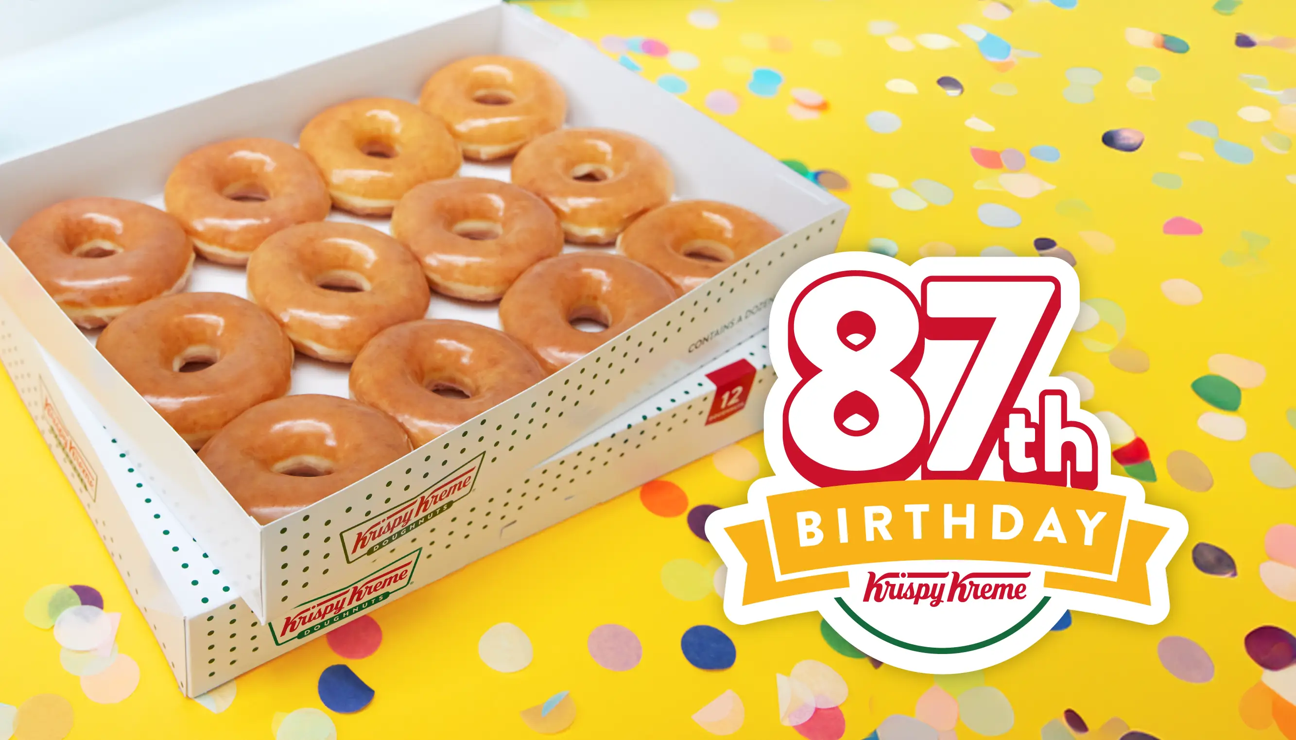 Krispy Kreme Birthday Doughnuts