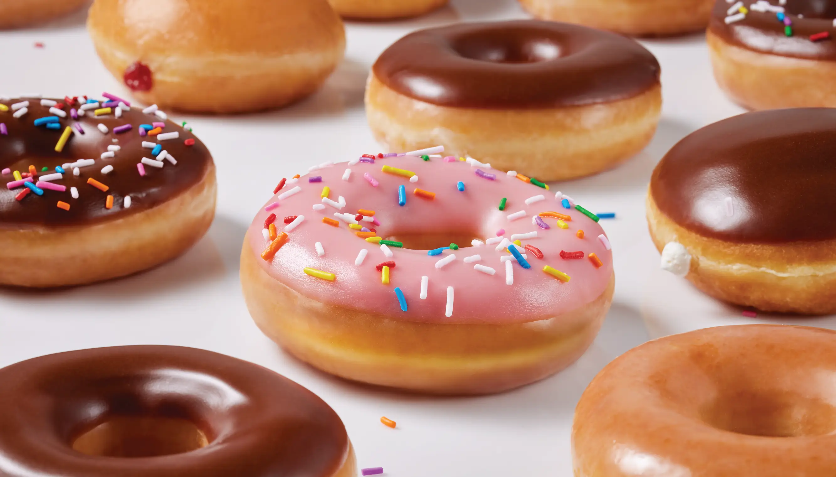 Krispy Kreme fresh doughnuts